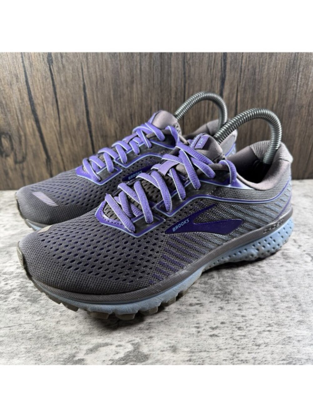 Brooks Womens Sneakers Size 7.5 Ghost Running Purple Gray - Picture 2 of 10